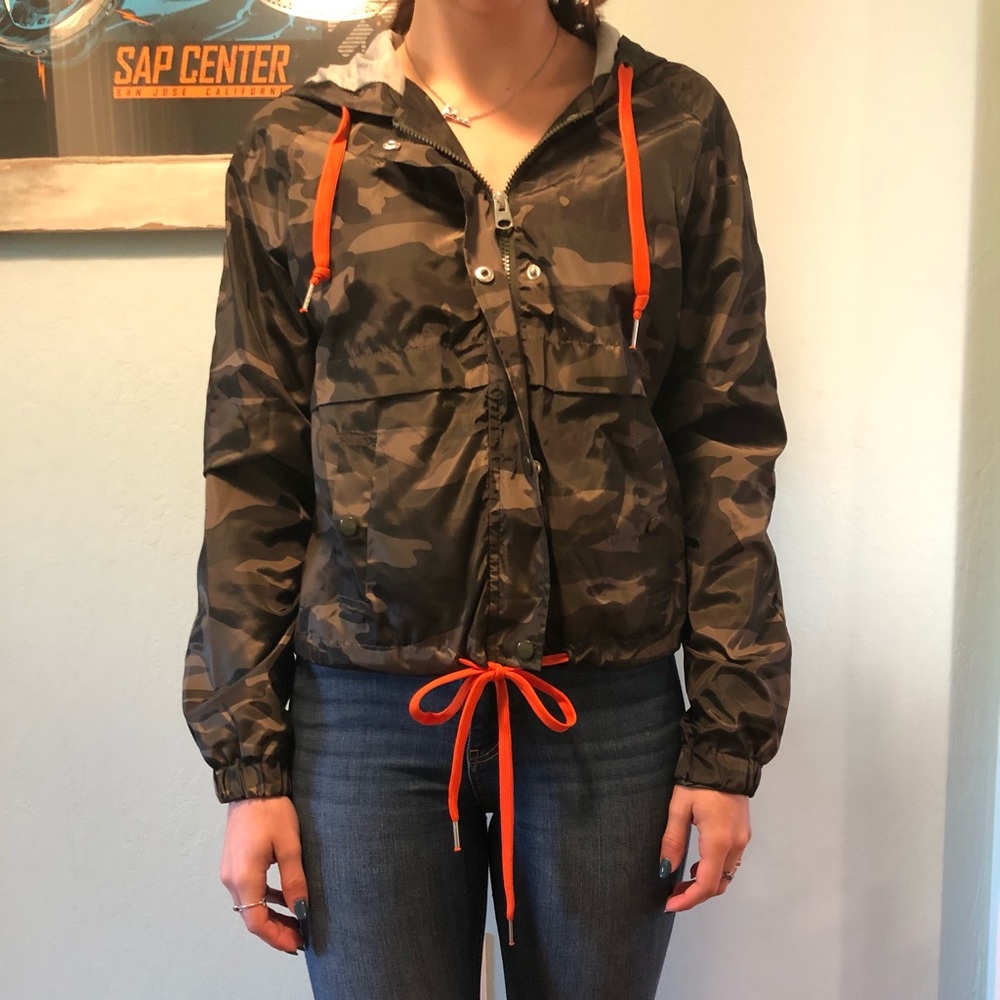 Camo windbreaker